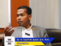 Febrie Adriansyah Tak Diborgol dan Tak Kenakan Rompi Tahanan, Ketua Umum FORKOGAKUM Dr. Tasrif M. Saleh SH MH Soroti Kesetaraan di Hadapan Hukum